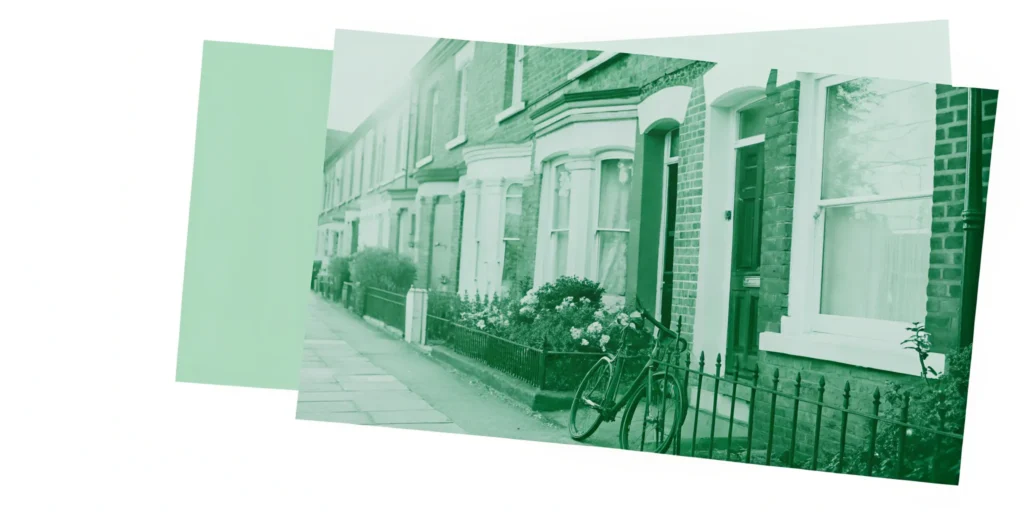 UK buy-to-let terraced houses.